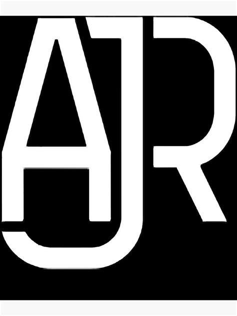 "Ajr white logo" Poster for Sale by CaseyGibson423 | Redbubble