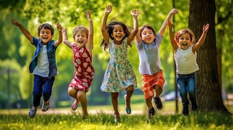 Premium Photo | Multiethnic group of school children laughing and ...