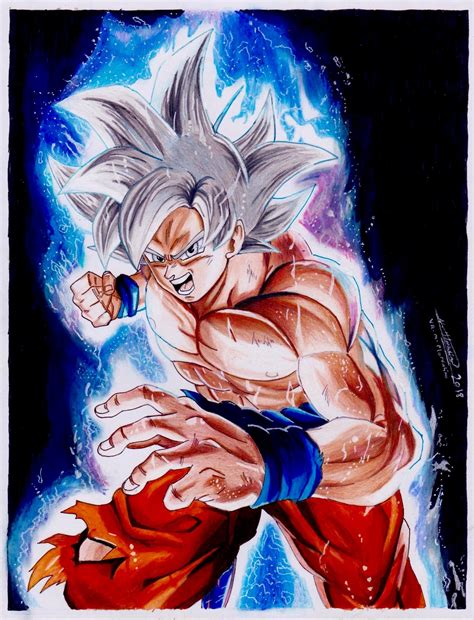 Goku Mastered Ultra Instinct In Colored Pencil Fanart | The Best Porn ...