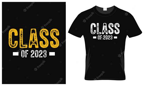 Premium Vector | Class of 2023 t-shirt desig