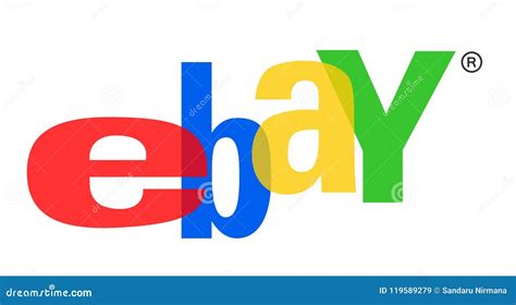 Ebay Store Logo Icon Design on White Background Editorial Stock Image ...