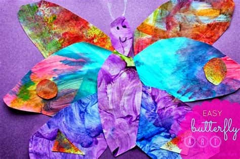 Eric Carle Inspired Butterfly Collage Art - This post is from ...