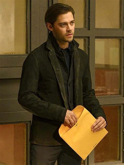 Tom Payne Prodigal Son Malcolm Bright Suede Black Jacket