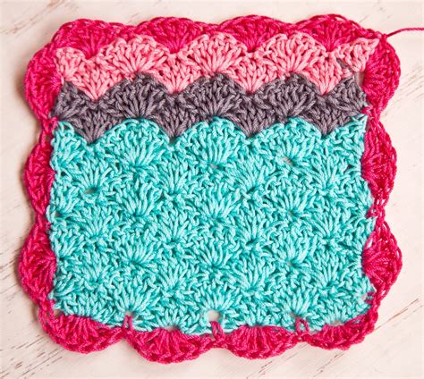 Crochet shell stitch baby blanket pattern Easy crochet for