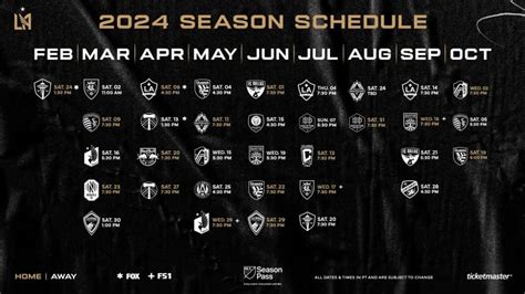 LAFC Announce 2024 Regular Season Schedule | Los Angeles Football Club