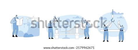 11 Cartoon Bridge Infrastructure Under Construction Images, Stock ...