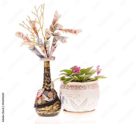 Lucky money pot. Stock Photo | Adobe Stock