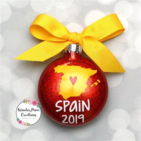 Spain Christmas Ornament Spain Love Christmas Ornament Spain | Etsy in ...