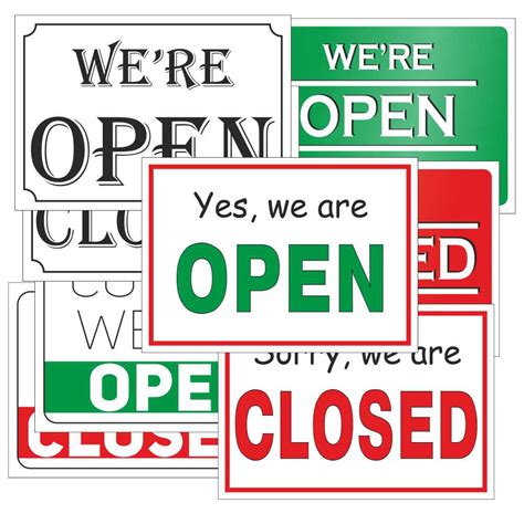 Free Printable Open Closed Sign Printable