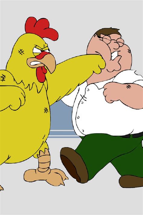 Peter Griffin vs Chicken | Family guy funny, Family humor, Griffin family