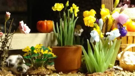 Miniature Flowers Daffodils in Clay Pot 1:12 Scale Miniature - Etsy