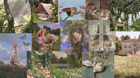 3840x2160px, 4K Free download | Cottage core collage in 2021, fairycore ...