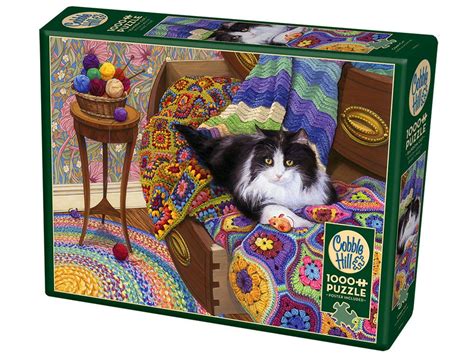 Cobble Hill Comfy Cat 1000 Piece Jigsaw Puzzle