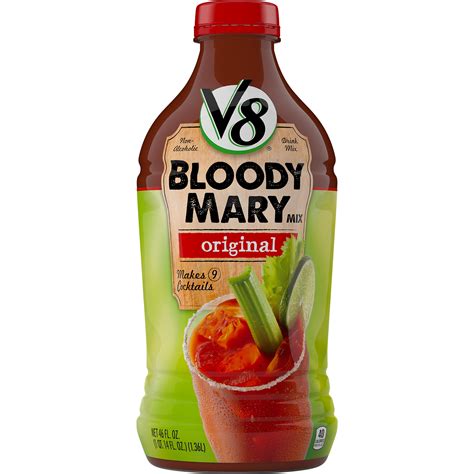 V8 Bloody Mary Mix Original 46 Ounce (Pack of 6) 46 Ounce (Pack... Free ...