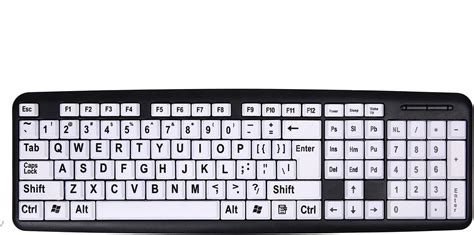 Buy Large Print Computer Keyboard | Visually Impaired Keyboard | High ...