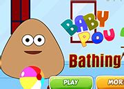 Baby Pou Bathing | juegos de Pou - jugar online - descargar - cartoon