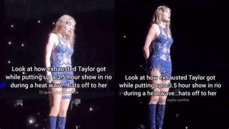 Taylor Swift Filmed Struggling For Breath On Stage In Brazil