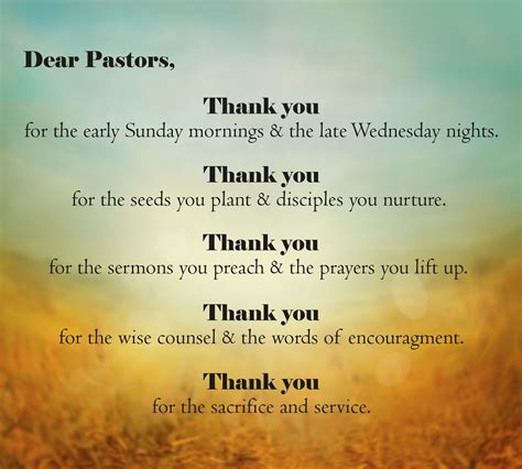 Free Printable Pastor Appreciation Poems