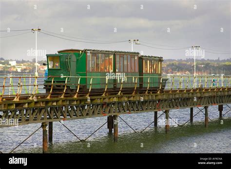 The Hythe Pier Ferry Railway near Southampton England Stock Photo - Alamy