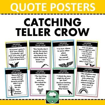 CATCHING TELLER CROW Quote Posters by Tea4Teacher | TPT