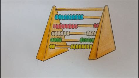 How To Draw Abacus Step By Step Easy Drawing For Kids