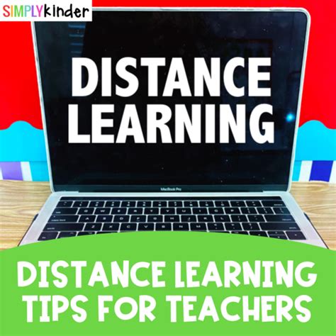 Distance Learning Tips for Teachers - Simply Kinder