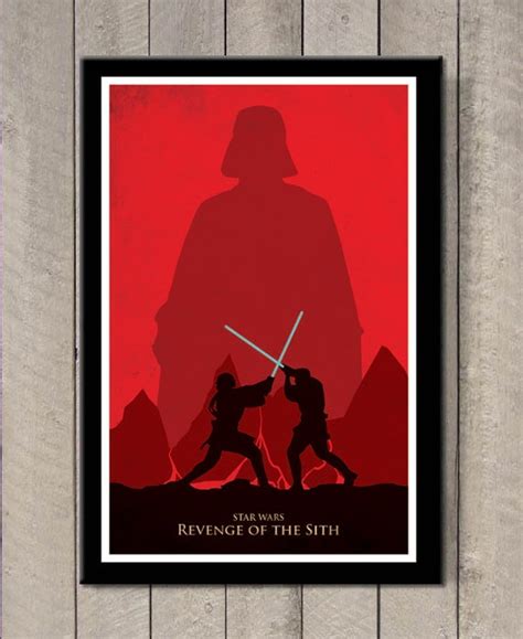 Star Wars Poster: Episode III Revenge of the Sith - Etsy UK