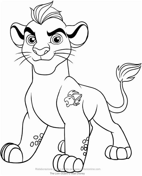 Lion Guard Coloring Book Lovely Kion the Lion Guard Coloring Page ...