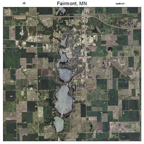 Aerial Photography Map of Fairmont, MN Minnesota