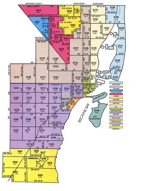 Miami-Dade Zip Code Map - Zip Code Map Of Palm Beach County Florida ...