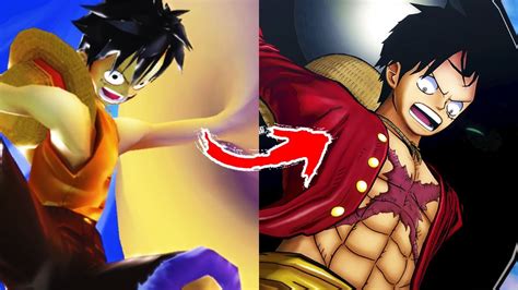 Evolution of Luffy's Gear Third in One Piece Games - YouTube