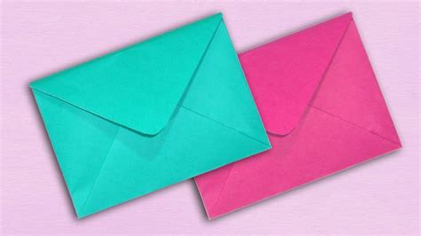 Paper Envelope Making Without Glue or Tape - DIY Easy [Origami Envelope ...