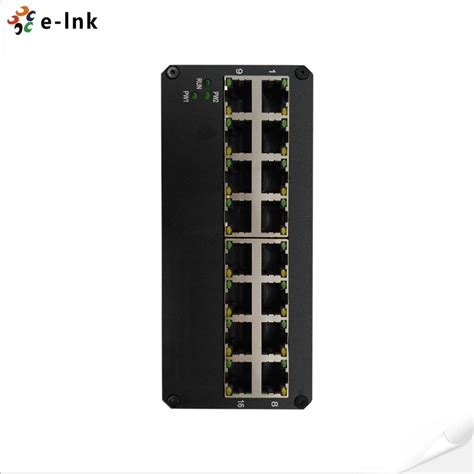 24vac 802.3x 100M Industrial Ethernet Switch Unmanaged 16 Port RJ45