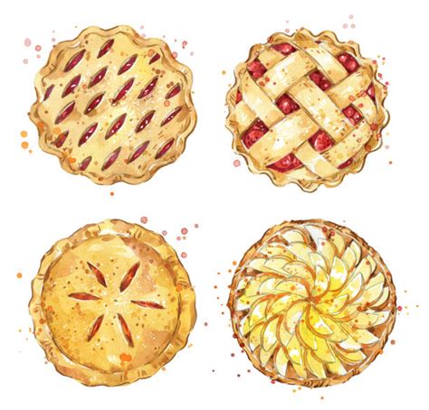 3,200+ Watercolor Pie Stock Illustrations, Royalty-Free Vector Graphics ...