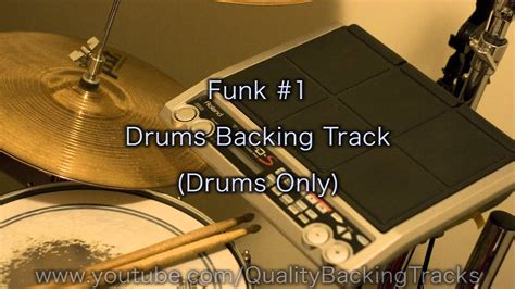 Funk #1 Drums Backing Track (Drums Only) - YouTube