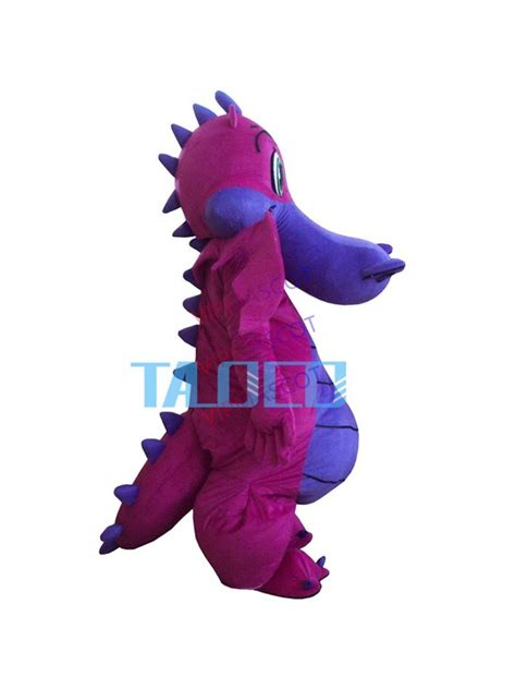 Big Purple Dragon Mascot Costume Fancy Dress Outfit Dress Shipping ...