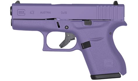 Glock 43 9mm Single Stack Pistol with Royal Purple Cerakote Finish ...