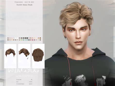 WINGS-TO0729-Fluffy Male Hair Created for: The... - Emily CC Finds