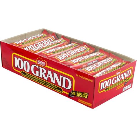 100 Grand Candy Bars, 1.5 oz, 36 count - Walmart.com - Walmart.com