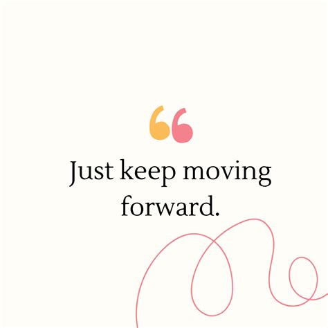 Inspirational life quote - Just keep moving forward 14030548 Vector Art ...