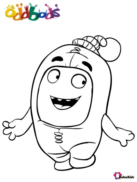 Oddbods newt free and printable coloring pages - BubaKids.com