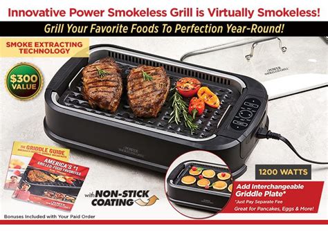 Indoor Electric Smokeless Grill | PowerSmokelessGrill.com | Grilling ...