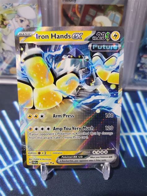 Pokemon TCG Iron Hands EX 070/182 Double Rare From Paradox - Etsy