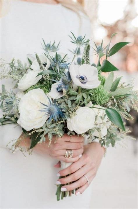 28 Beautiful Blue Winter Wedding Ideas | HappyWedd.com Winter Bridal ...