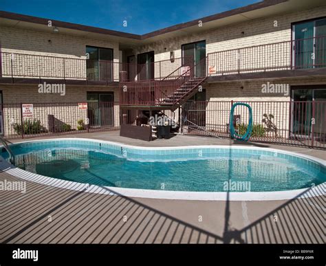 Motel Swimming Pool Stock Photo - Alamy