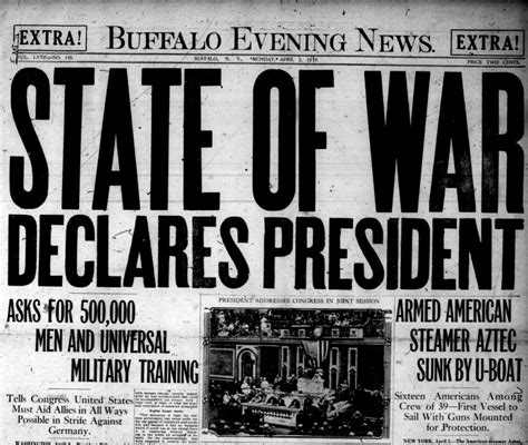 THIS DAY IN HISTORY – President Wilson asks for declaration of war ...