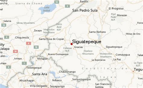 Siguatepeque Honduras Map