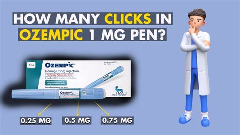 How Many Clicks in Ozempic 1 mg Pen? - Step by Step Guide - YouTube