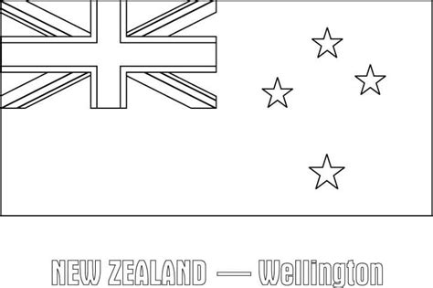 Printable Flag of New Zealand coloring page - Download, Print or Color ...