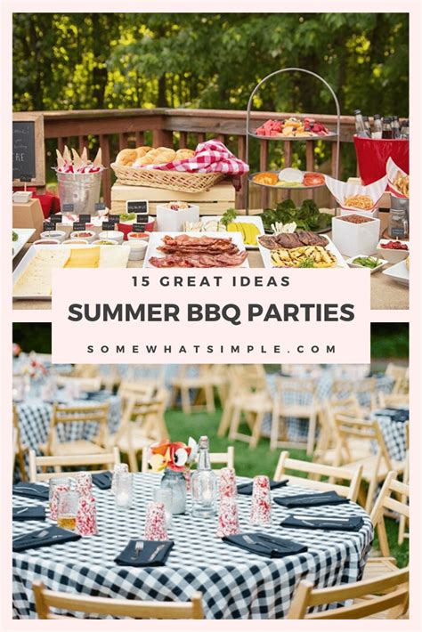 BEST 15 Favorite Summer BBQ Party Ideas | Somewhat Simple